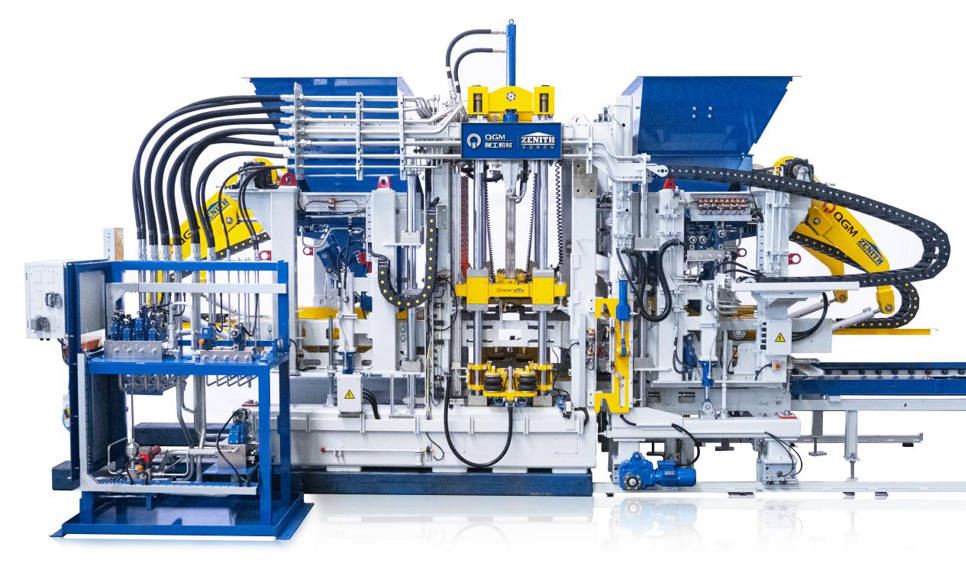 Uzlabota ķieģeļu mašīna augstas veiktspējas betona blokiem